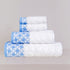 J Linens Blue Stars Large Set