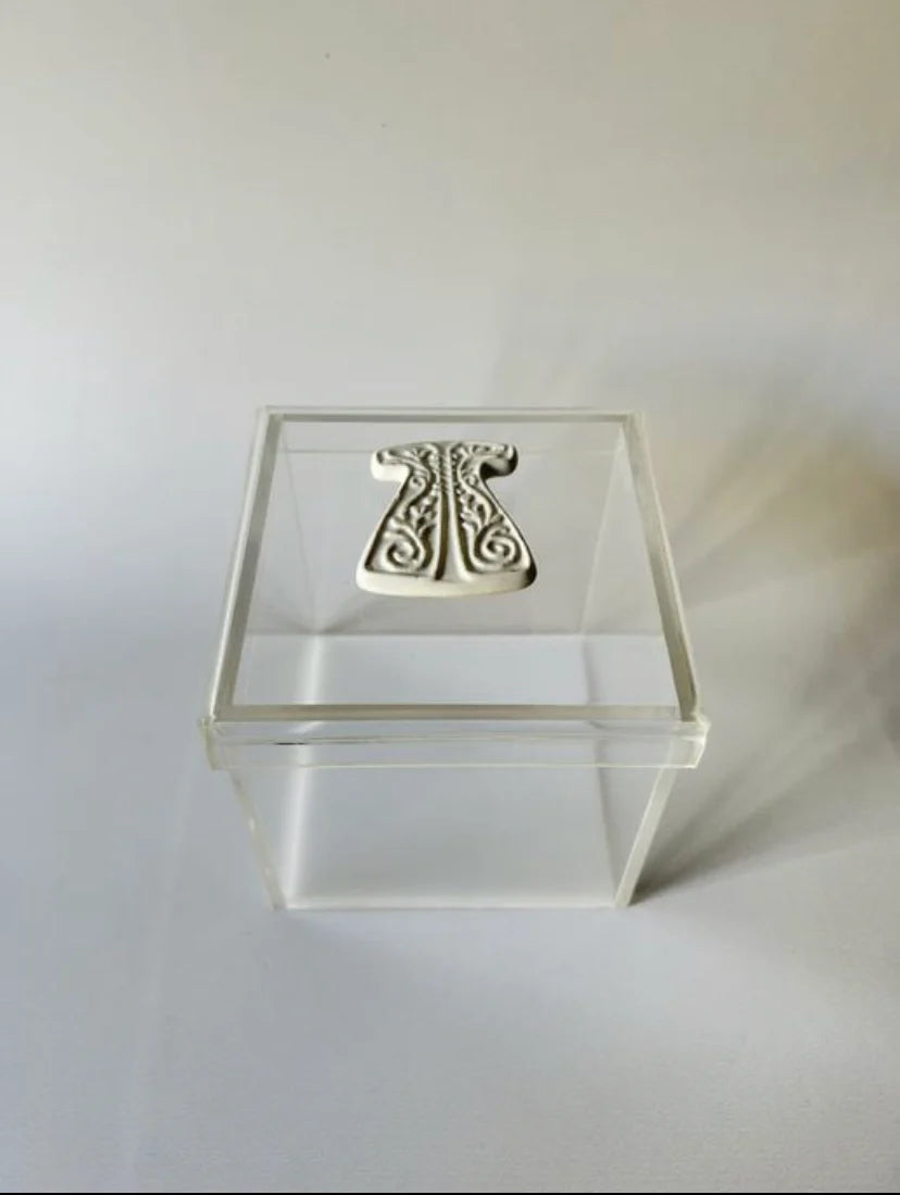 Zee Designs Plexi Glass Porcelain Kaftan Box
