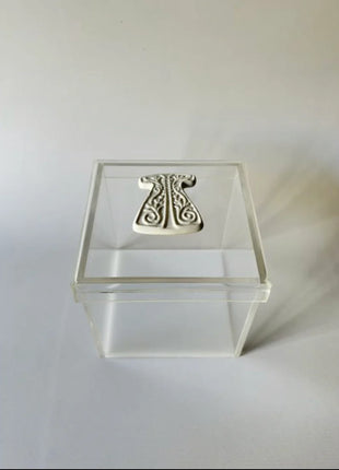 Zee Designs Plexi Glass Porcelain Kaftan Box
