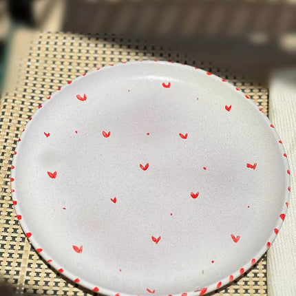 Piece of Sara Hearts Plate (Food Safe)