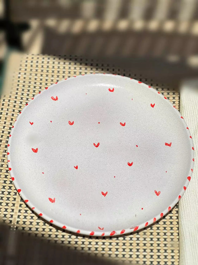 Piece of Sara Hearts Plate (Food Safe)