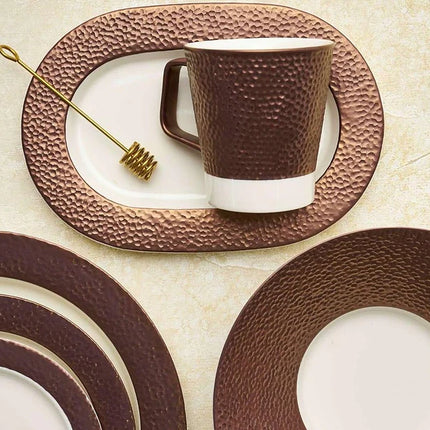 Porland Legacy Oval Serving Plate - Copper, 24 cm