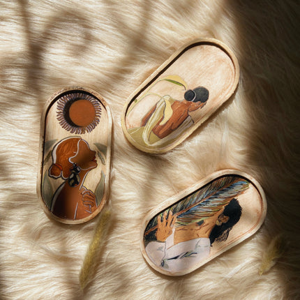 Wasl Beauty of Silence Boho Trays/Coasters