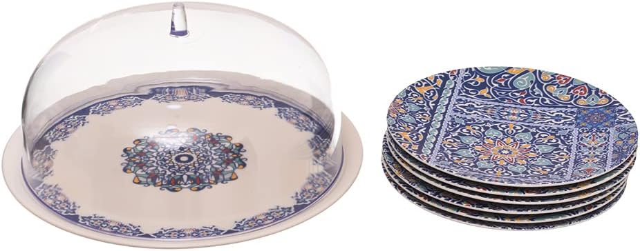 FM Rosa Khayameya Porcelain Dessert Set, 8 Pieces