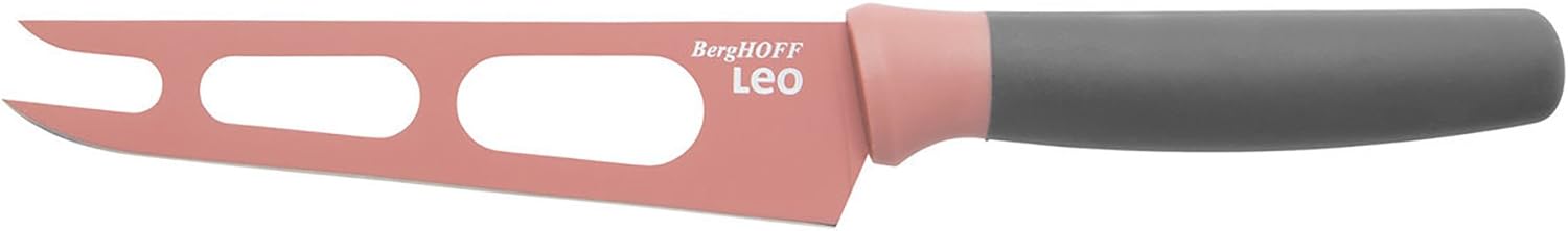 BergHoff Leo 5" Stainless Steel Cheese Knife, Pink