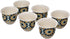 FM Rosa Arabic Star Porcelain Coffee Set, 6 Pieces