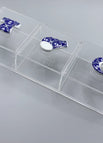 White Rim Knob / Large 3 Compartment Box (36*12*7) with 3 Covers