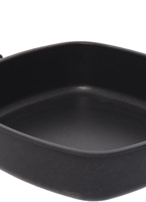 First Titanium Square Pan with Long Handle and Side Handle, 28 x 28 cm