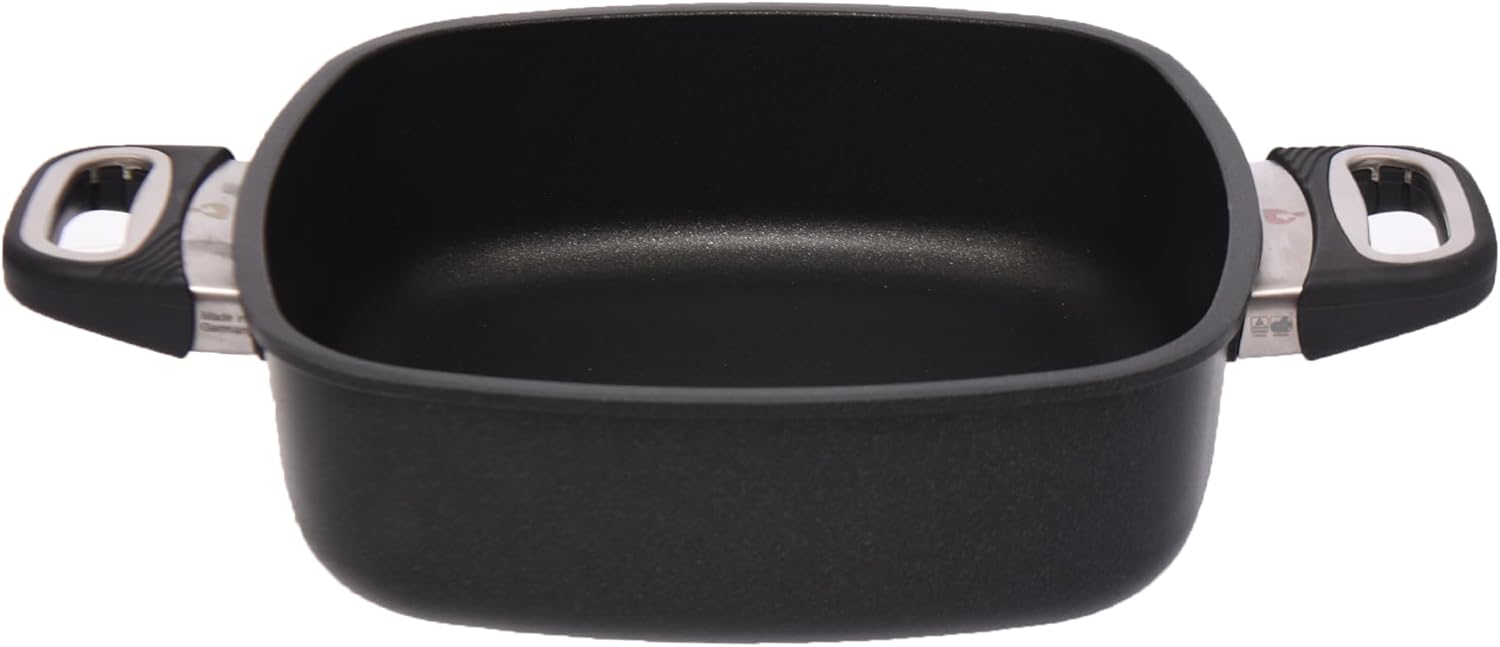 First Titanium Pan First Titanium Square Pan with Side Handles, 26 cm x 26 cm x 8 cm ...