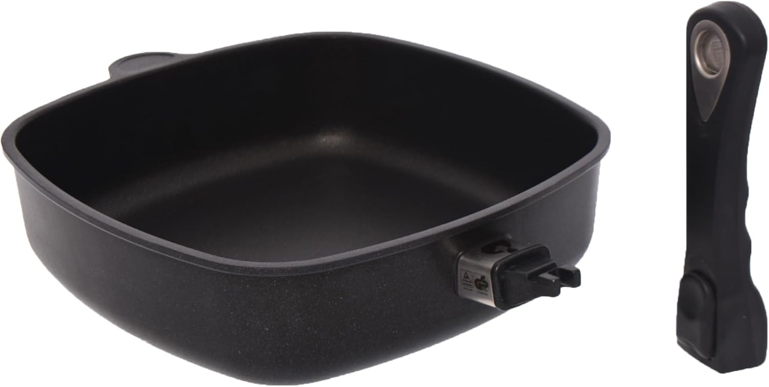 First Titanium Square Deep Pan with Removable Handle, 26 cm