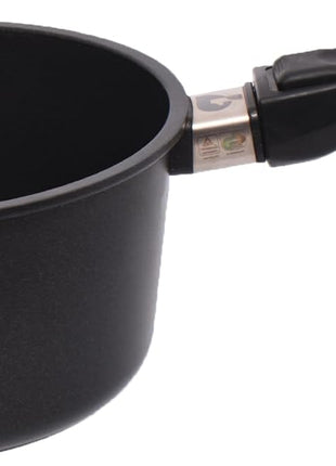 First Titanium Milk and Sauce Pot with Two Spouts and Removable Handle