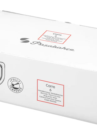 Pasabahce Carre Mug (Set of 6) 270ml