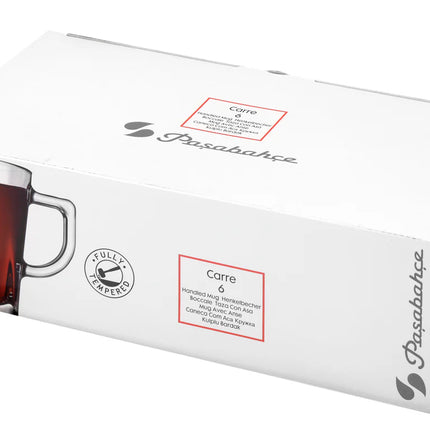 Pasabahce Carre Mug (Set of 6) 270ml
