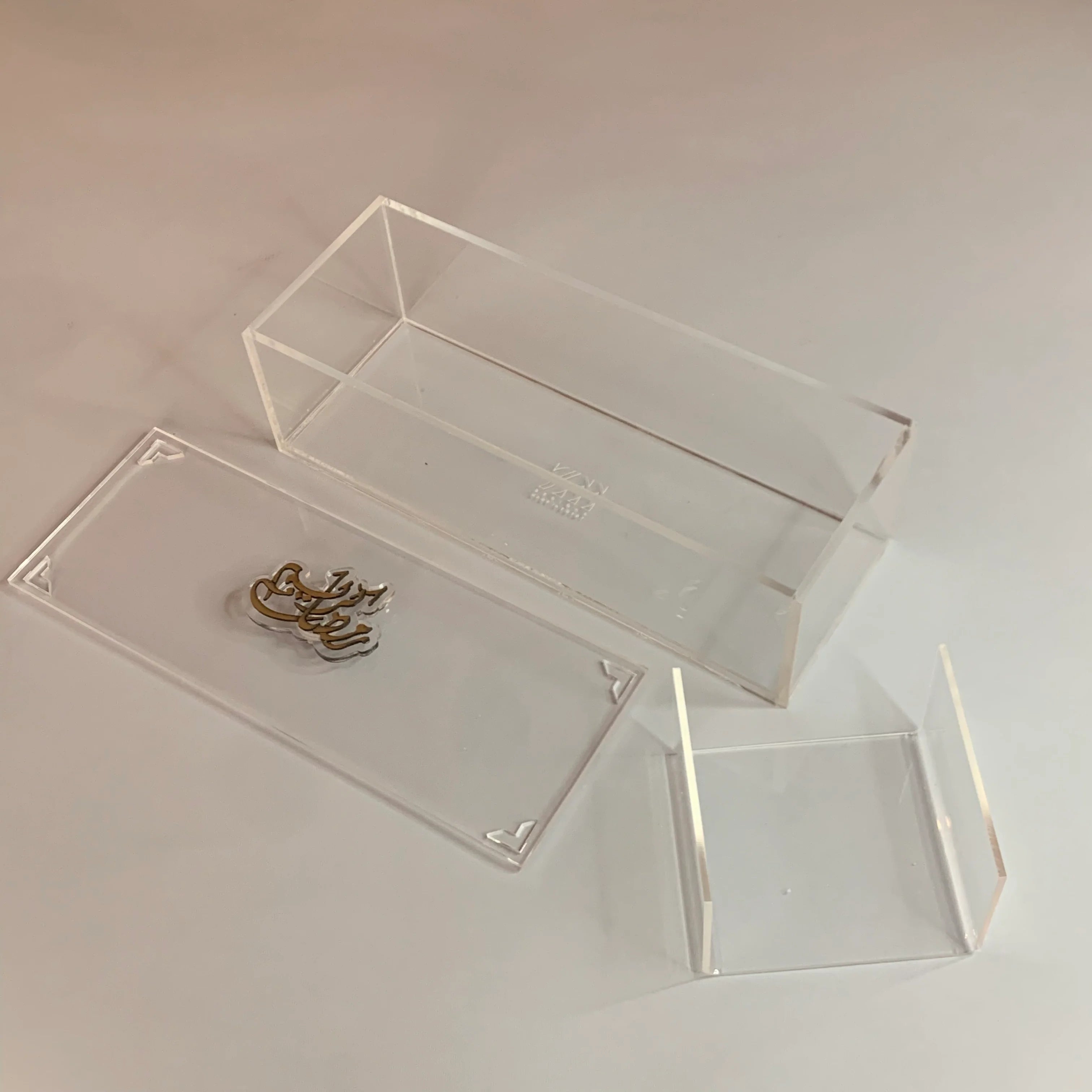 Zee Designs Plexi Glass Ramadan Kareem Boxes