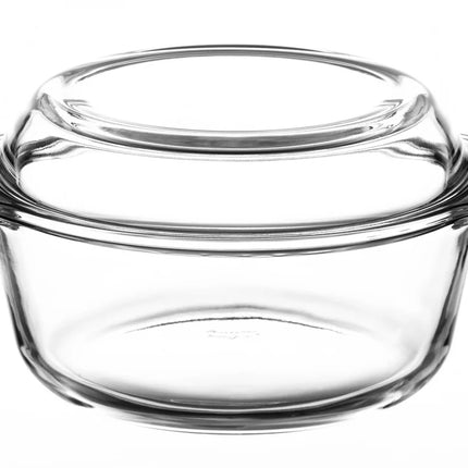 Borcam Round Casserole with Cover - 21.8x18.7cm