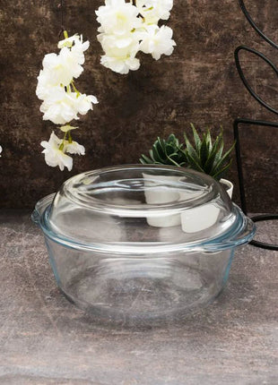 Borcam Round Casserole with Cover - 21.8x18.7cm