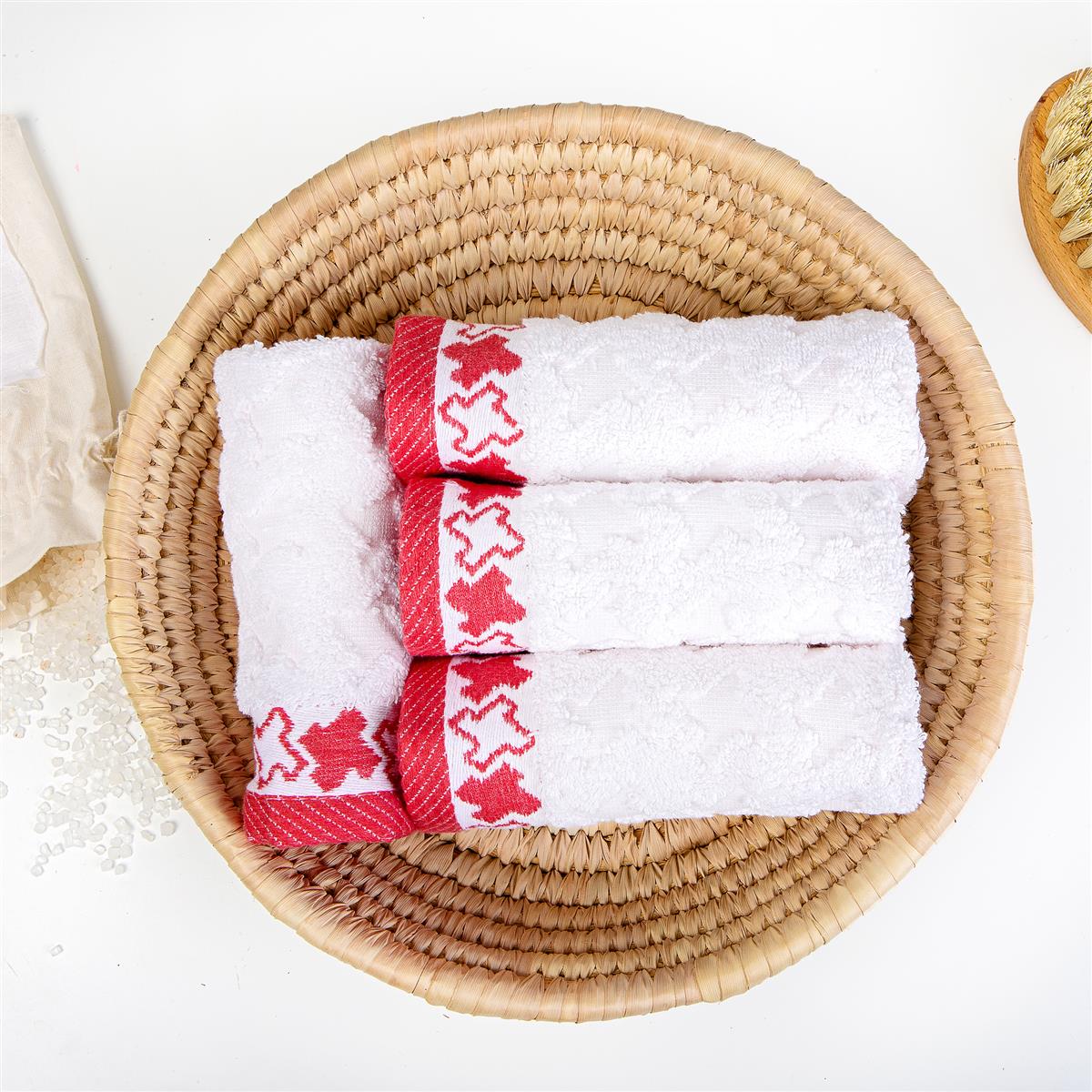 J Linens Ramadan Stars Mini-Set Red