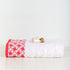 J Linens Stars Red Bath Towel