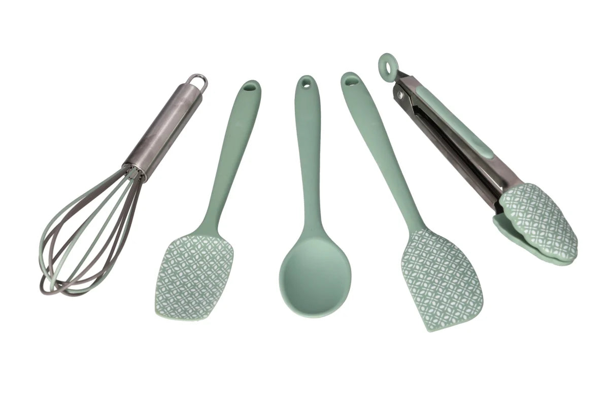Danny Home Small Silicone Utensil Set of 5 Pieces (Mini Set)