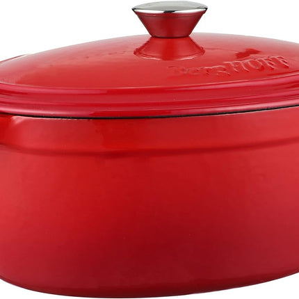 BergHoff Ron 34cmx25.5cm Cast Iron Oval Casserole Red
