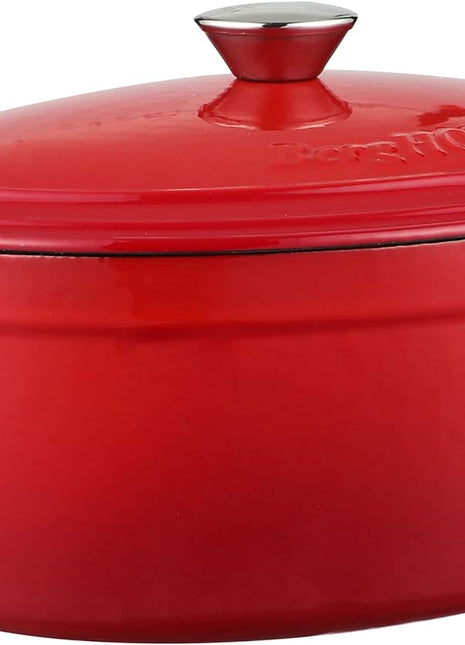 BergHoff Ron 34cmx25.5cm Cast Iron Oval Casserole Red