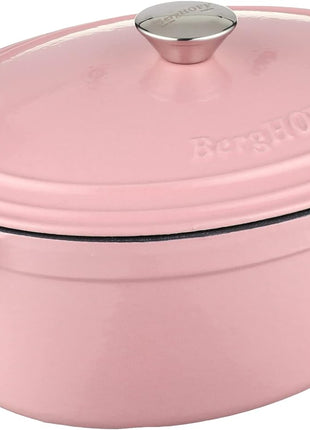 BergHoff Ron 29cmx23cm Cast Iron Oval Casserole Pink