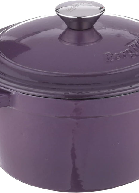 BergHoff Ron 21cm Cast Iron Round Dutch Oven Purple