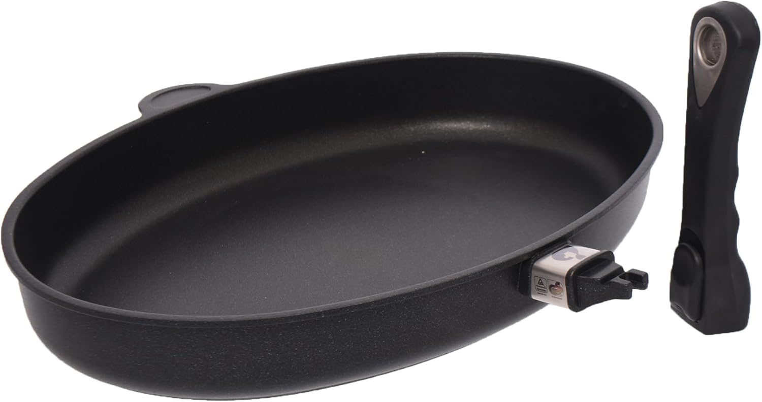 First Titanium Fish Pan with Removable Handle 41 cm