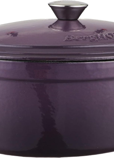 BergHoff Ron 29cmx23cm Cast Iron Oval Casserole Purple