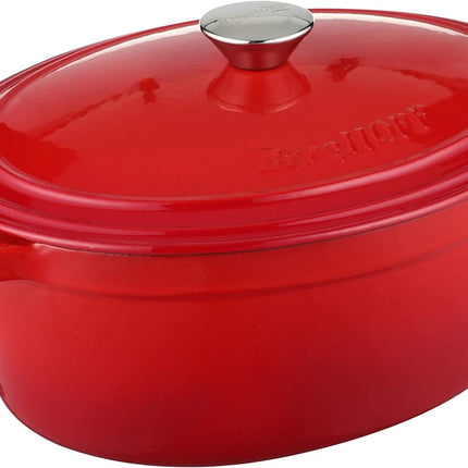 BergHoff Ron 34cmx25.5cm Cast Iron Oval Casserole Red