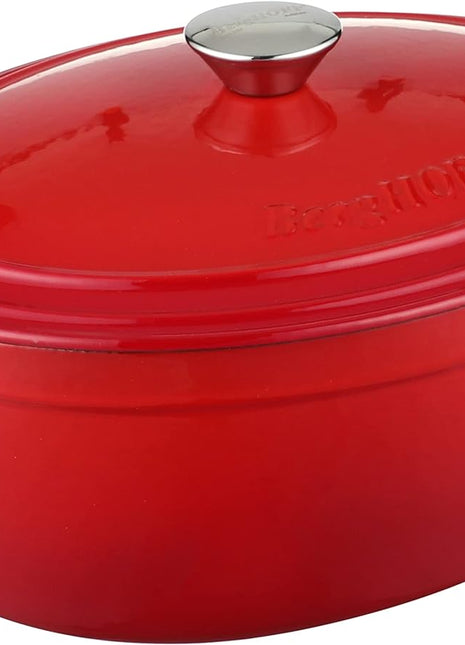 BergHoff Ron 34cmx25.5cm Cast Iron Oval Casserole Red