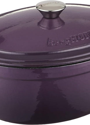BergHoff Ron 29cmx23cm Cast Iron Oval Casserole Purple