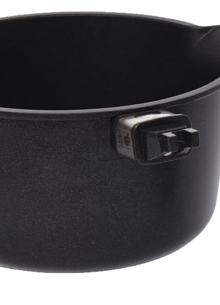 First Titanium Milk and Sauce Pot with Two Spouts and Removable Handle