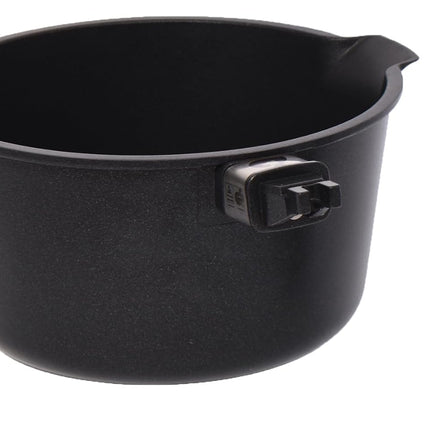 First Titanium Milk and Sauce Pot with Two Spouts and Removable Handle