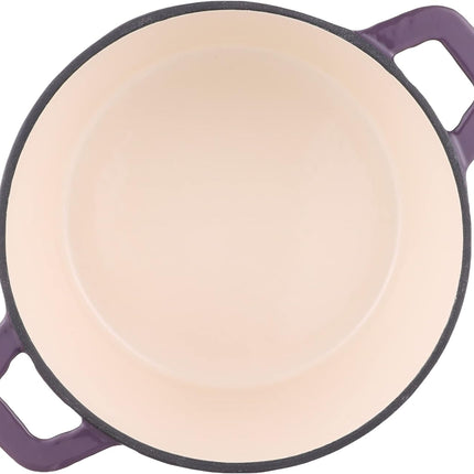 BergHoff Ron 21cm Cast Iron Round Dutch Oven Purple