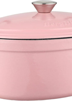 BergHoff Ron 34cmx25.5cm Cast Iron Oval Casserole Pink