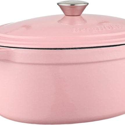 BergHoff Ron 34cmx25.5cm Cast Iron Oval Casserole Pink