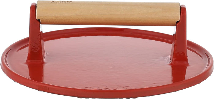 BergHoff Ron Cast Iron Steak Press Red 23cm