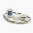 FM Rosa Porcelain Khayameya Turbo Blue Coffee Set 4 pcs