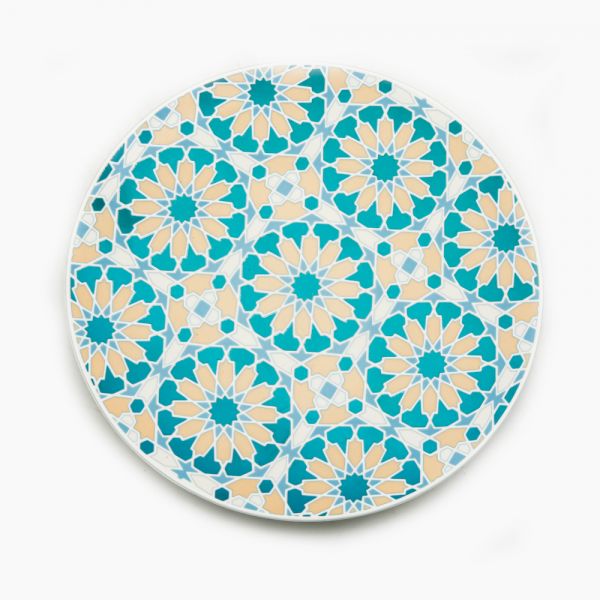 FM Rosa Porcelain Arabic Star Dinner Plate 27 cm