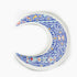 FM Rosa Khayameya Blue Crescent Serving Plate