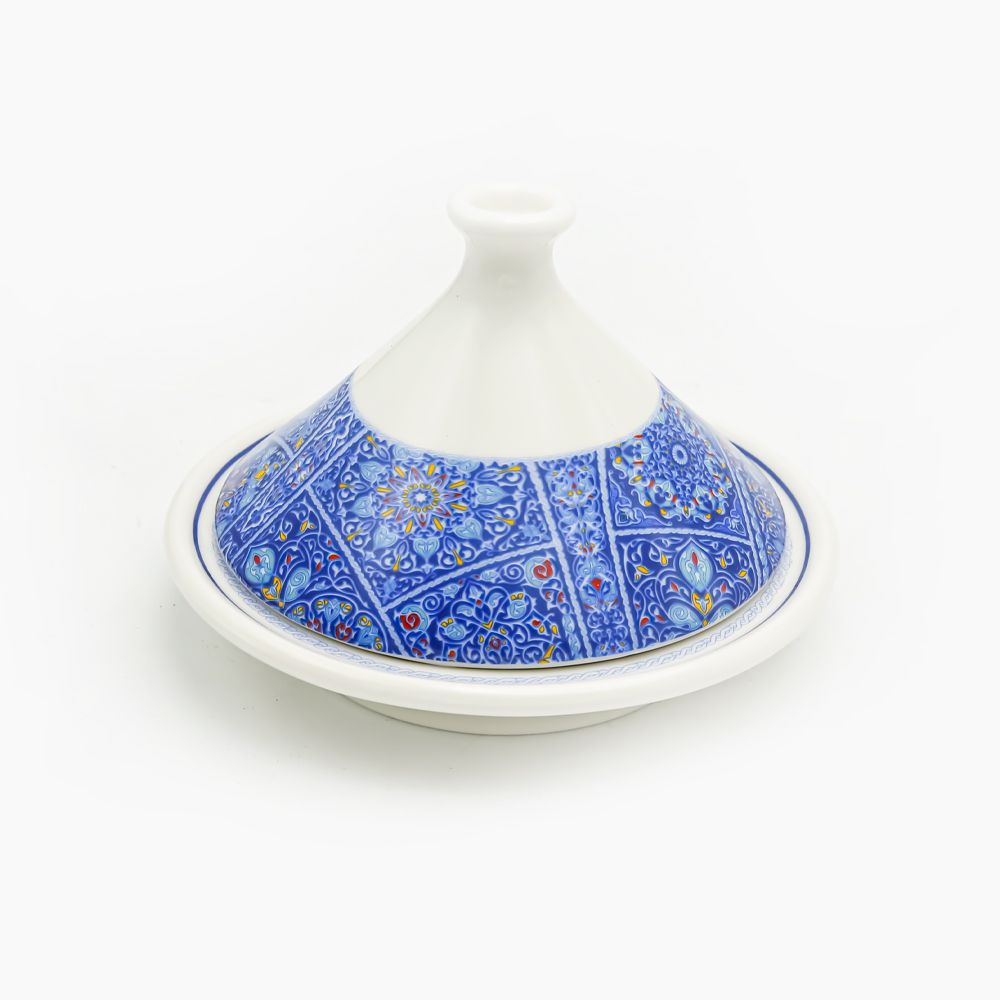 FM Rosa Porcelain Khayameya Blue Tamreya + Lid 15 cm