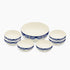 FM Rosa / Porcelain Khayameya Blue Coup Khoshaf Set 7 PCS