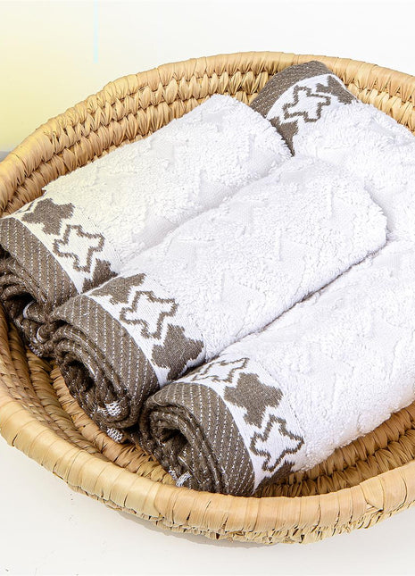 J Linens Ramadan Stars Mini-Set Gray