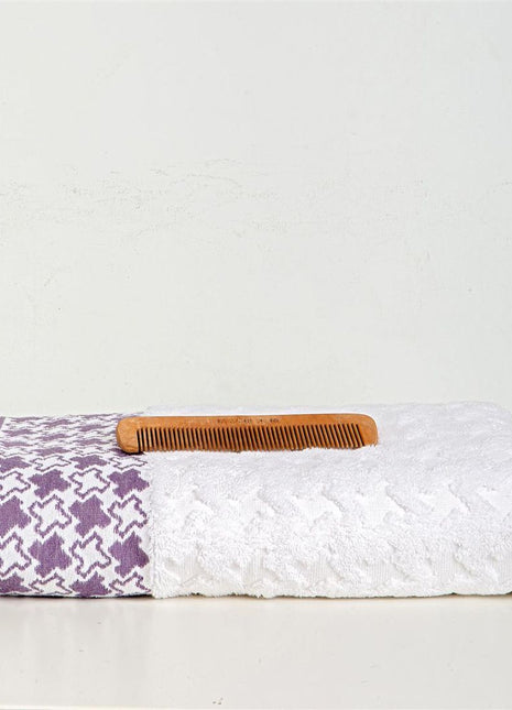 J Linens Stars Lavender Bath Towel