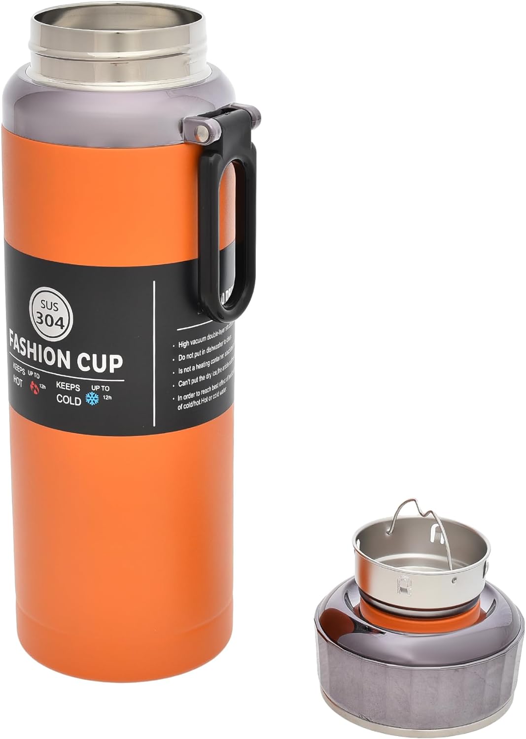 Thermos Bottel 1 L Vacuum Insulated Stainless Steel with Cap