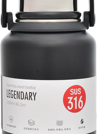 Thermos Bottel 1.2 L Vacuum Insulated Stainless Steel with Cap