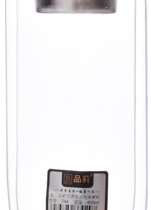 Thermos 400ml Hard Glass with Vacuum Cap