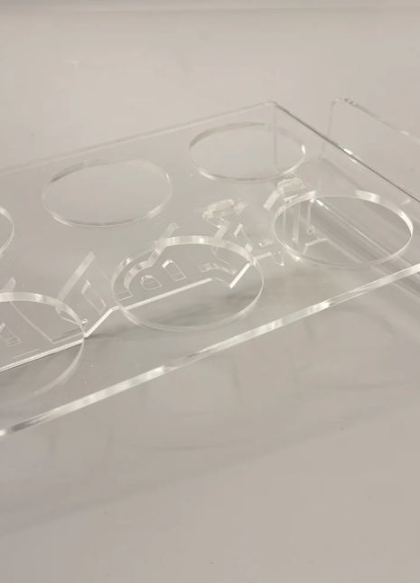 Zee Designs Plexi Glass Arabic Coffee Cup with Coaster/Napkin Holder