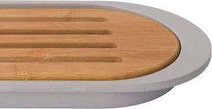 BergHoff Leo Bamboo Baguette cutting board with crumb tray